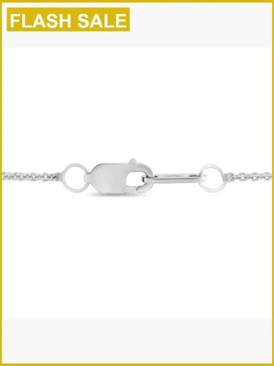 Sterling Silver Diamond Heart Pendant Necklace 18 Inch Chain - Picture 4 of 7